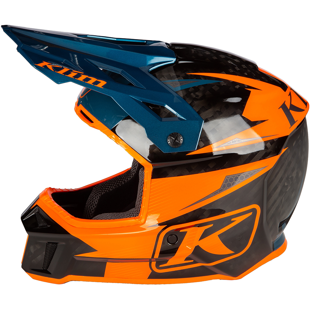 Klim - Casque F3 Carbon Pro Off-Road Striker Orange / Noir / Bleu