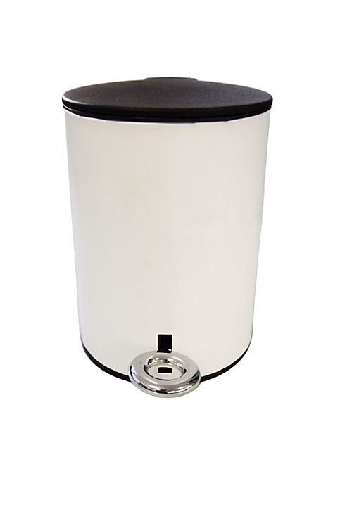 Poubelle salle de bains 3 litres, blanc, Scandi