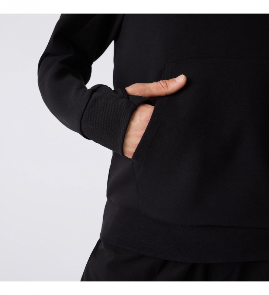 Moletom Lacoste preto com bolso canguru