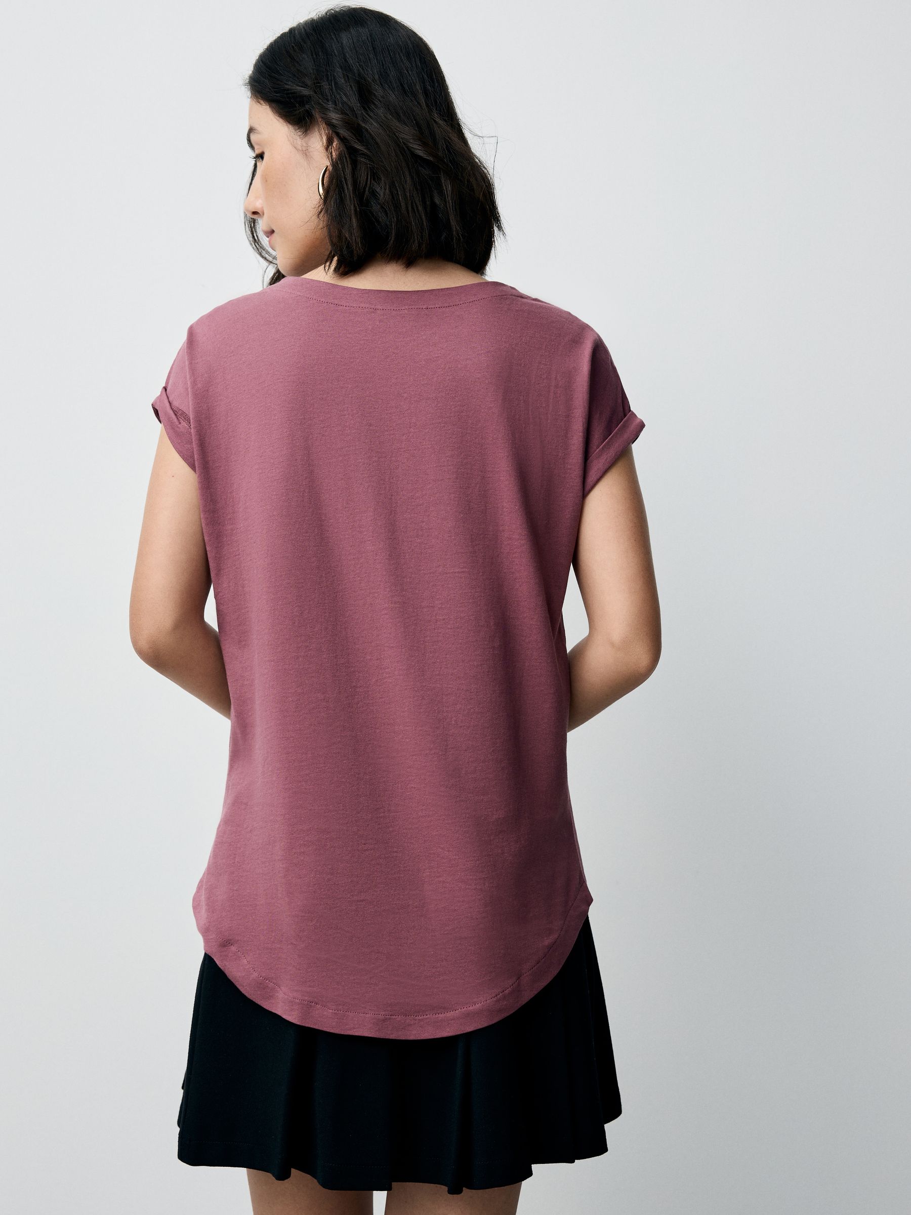 Roze Kerstmis Hamish - T-shirt met kapmouwtjes