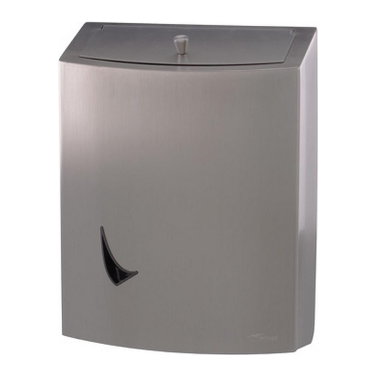 Wings hygi\u00ebnebak 9liter RVS met gesloten inworpklep