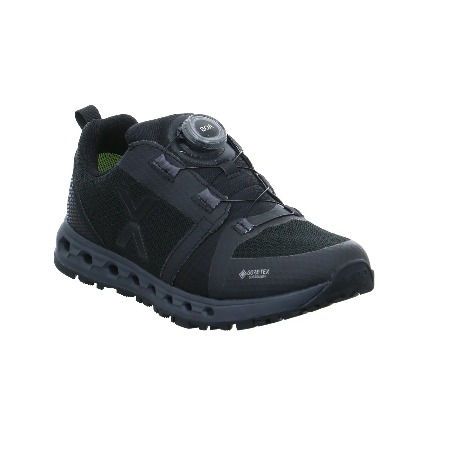 VADO Jugend-Halbschuh Schwarz Textil  Sneaker Outdoor