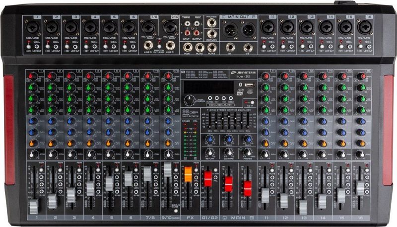 JB Systems - Live-16 - 14 Kanaals PA Mixer