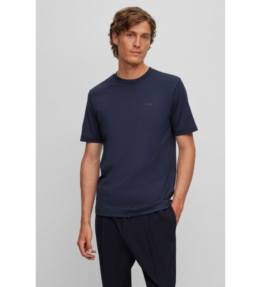 Camiseta BOSS Mix&Match com bordado azul marinho