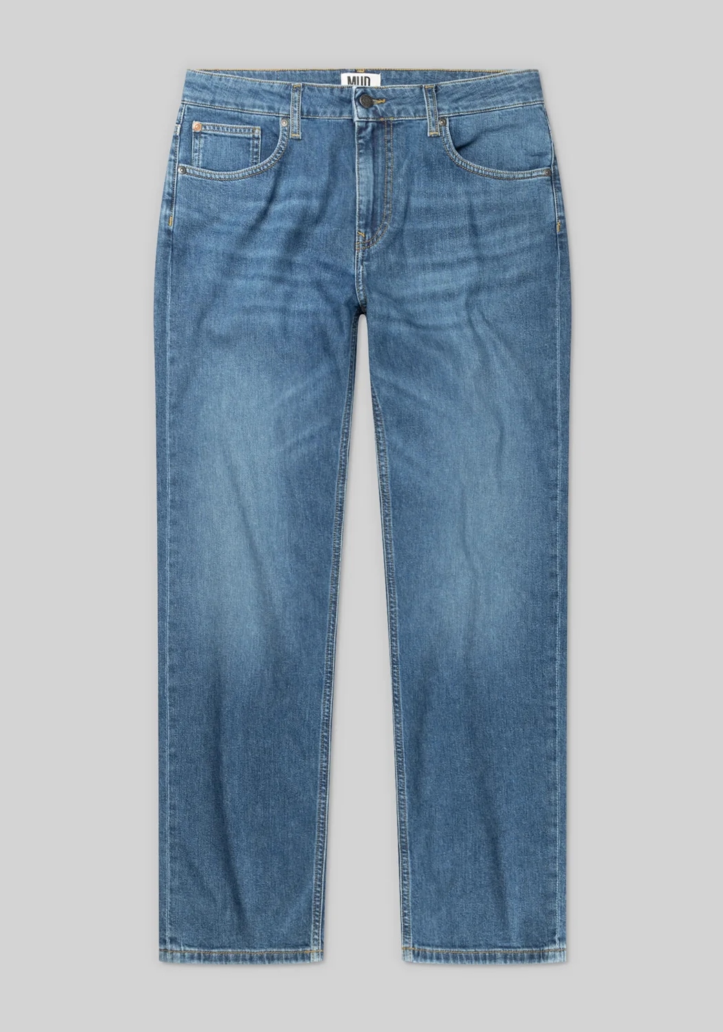 Mud Jeans Herrenjeans Bryce Mid Straight Authentic Indigo