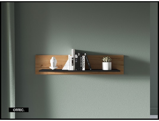 OTITEC - Etagère murale Étagère murale - h.24 x l.22 x l.110 cm - ury