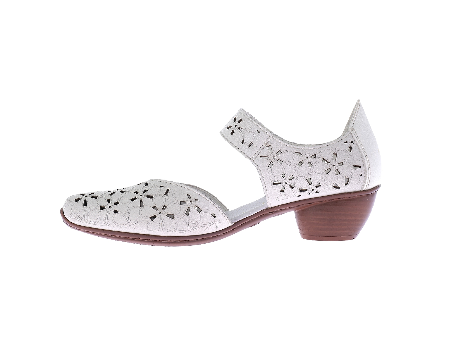 Rieker-43786 Cuir Blanc