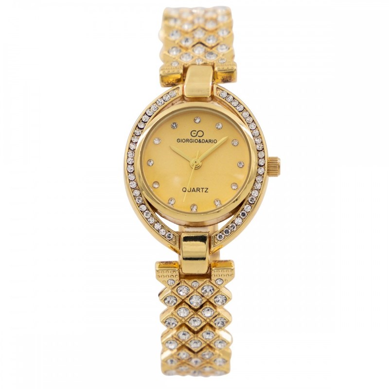 Montre pour Femme en Métal Doré Strass GIORGIO