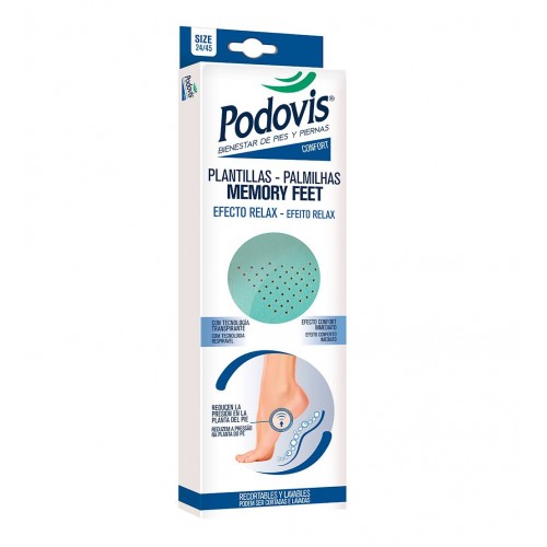 Podovis Palmilhas Memory Feet 1 par