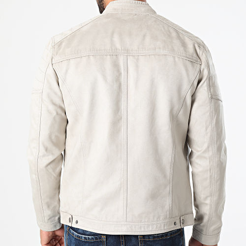 Veste Zippée Suédine Rocky Beige