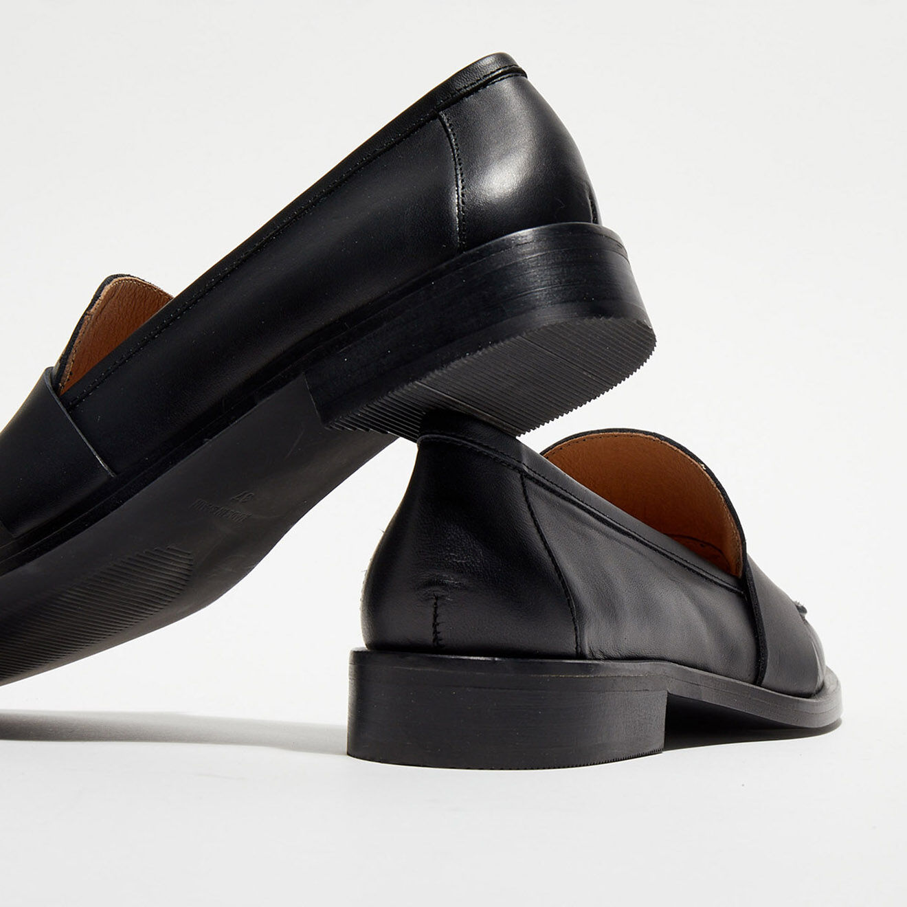 Apologie Mocassins en Cuir Ally noirs
