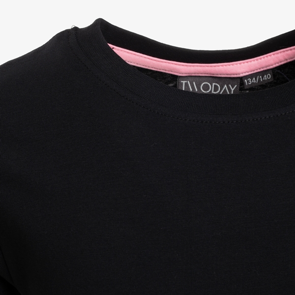 TwoDay meisjes basic T-shirt zwart