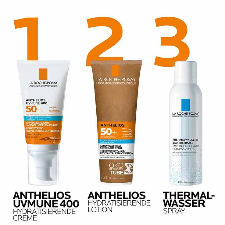 La Roche Posay Anthelios hydratisierende Creme UVmune LSF 50 +, 2x50 ml