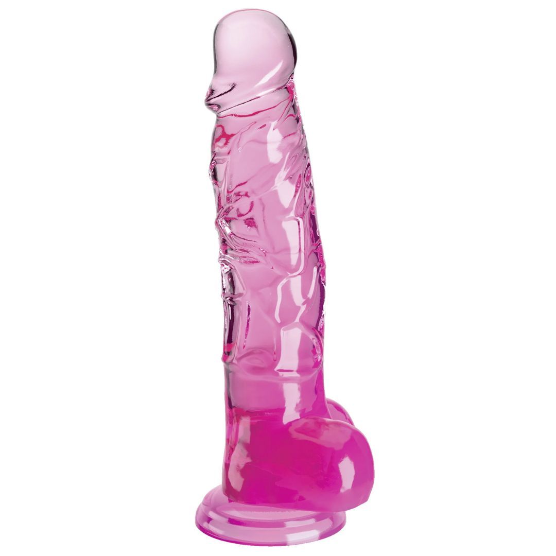 King Cock Clear Naturdildo mit Saugfuß 8''