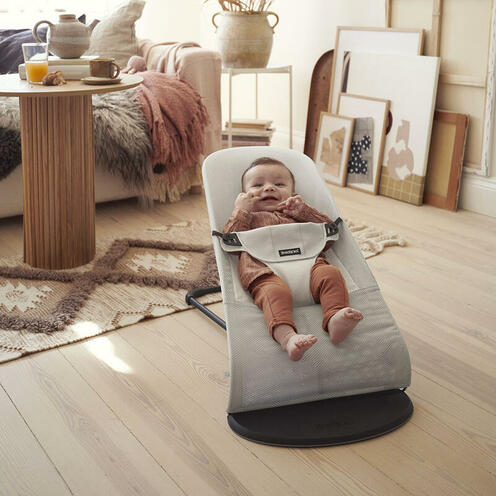 Transat Balance Soft Argent/Blanc - BABYBJÖRN