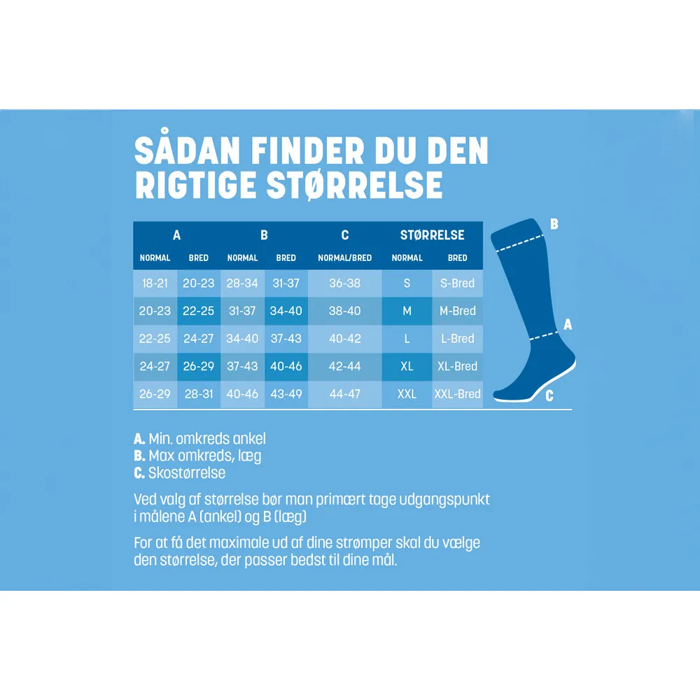 Mabs Cotton Knee Black - Flere størrelser