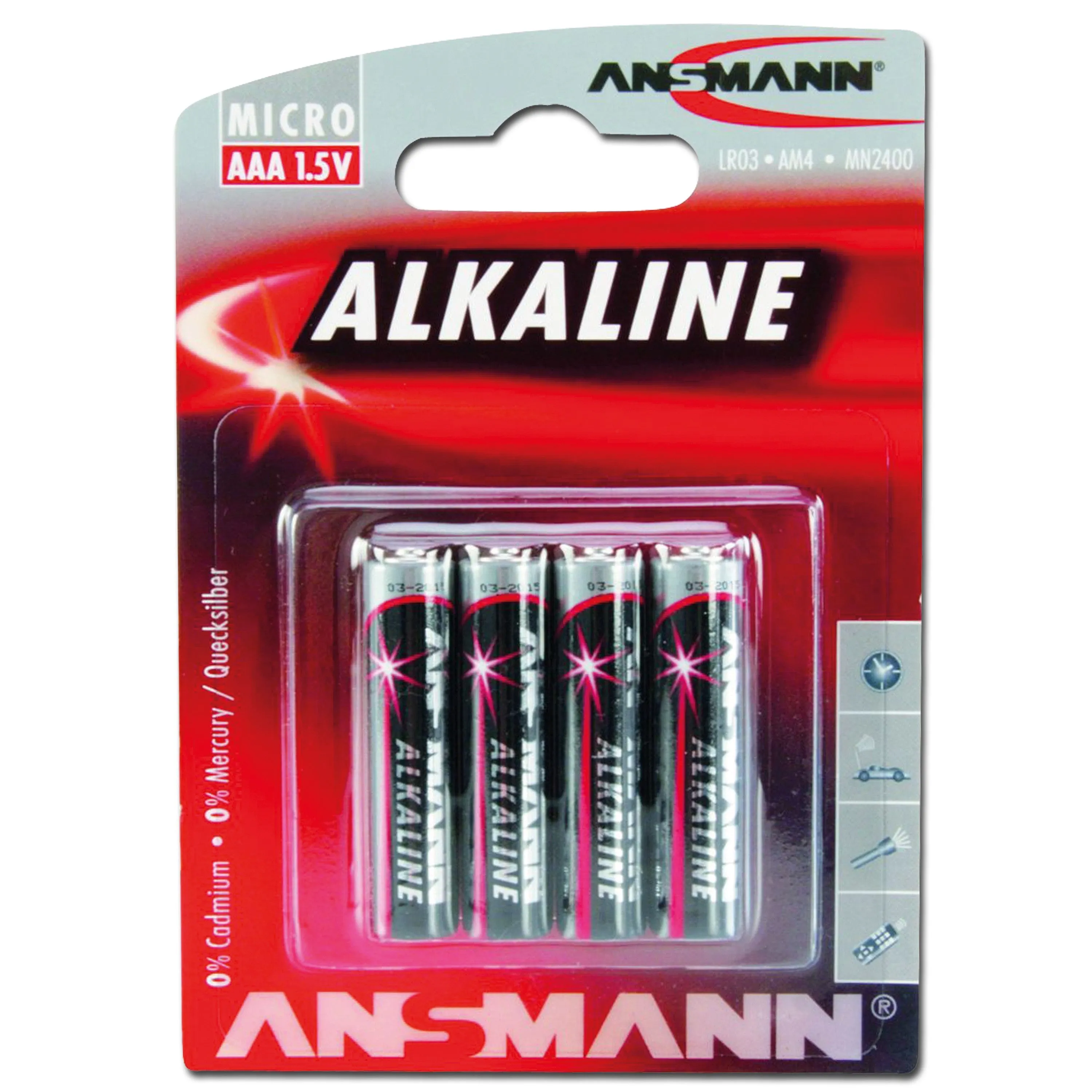 Ansmann -  Batterie Micro AAA Red-Line 4er-Pack