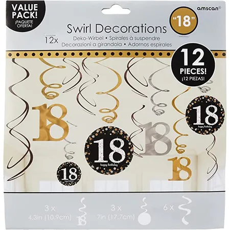 Amscan Riesen Girlande zum 18. Geburtstag, Papier 61 cm