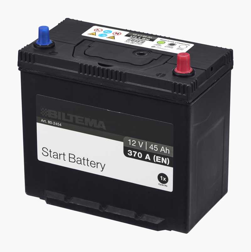 Startbatteri, 12 V, 45 Ah