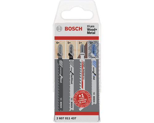 Bosch JSB Decoupeerzaagbladenset Buis Hout + Metaal 15-delig