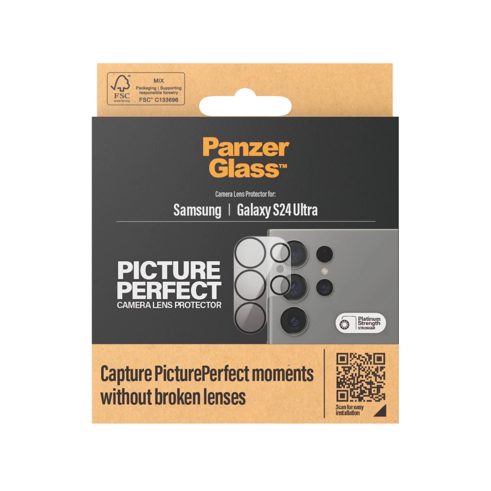 Samsung Galaxy S24 Ultra Kamera Objektiv Protector Vollschutz Panzer Glas (1206) - Transparent