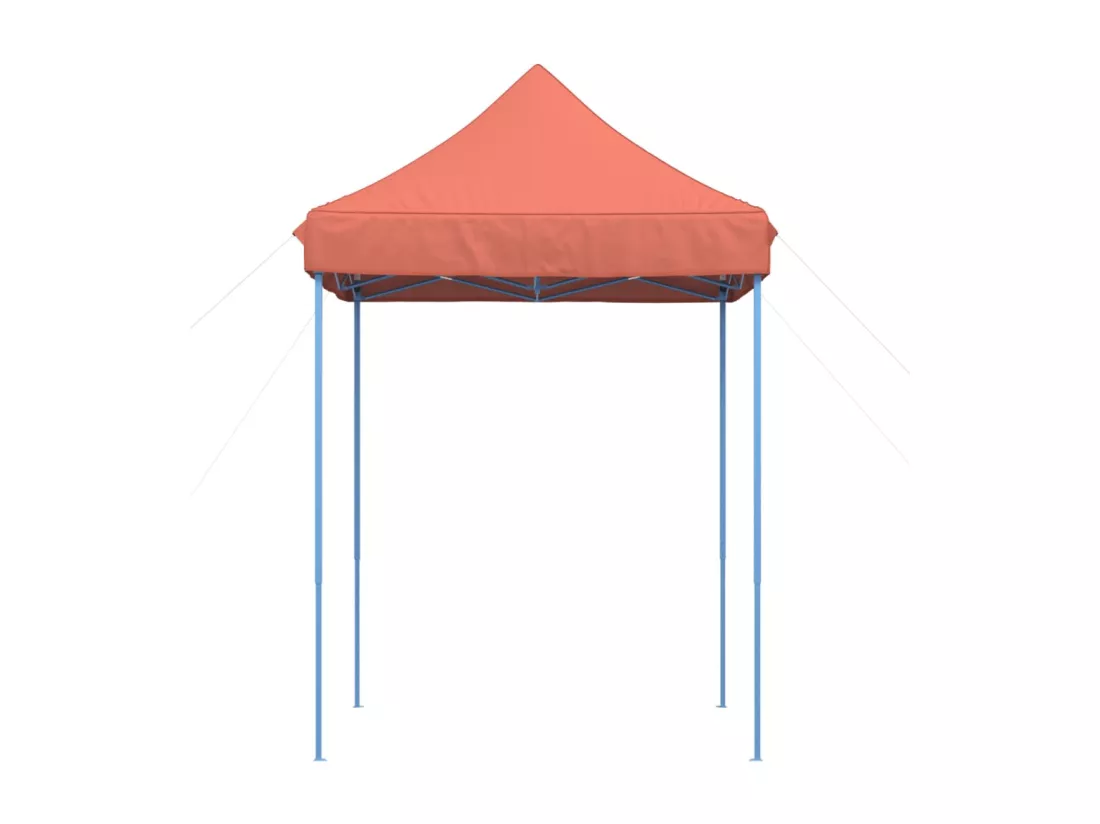 Tente réception pliable escamotable terre cuite 200x200x306 cm