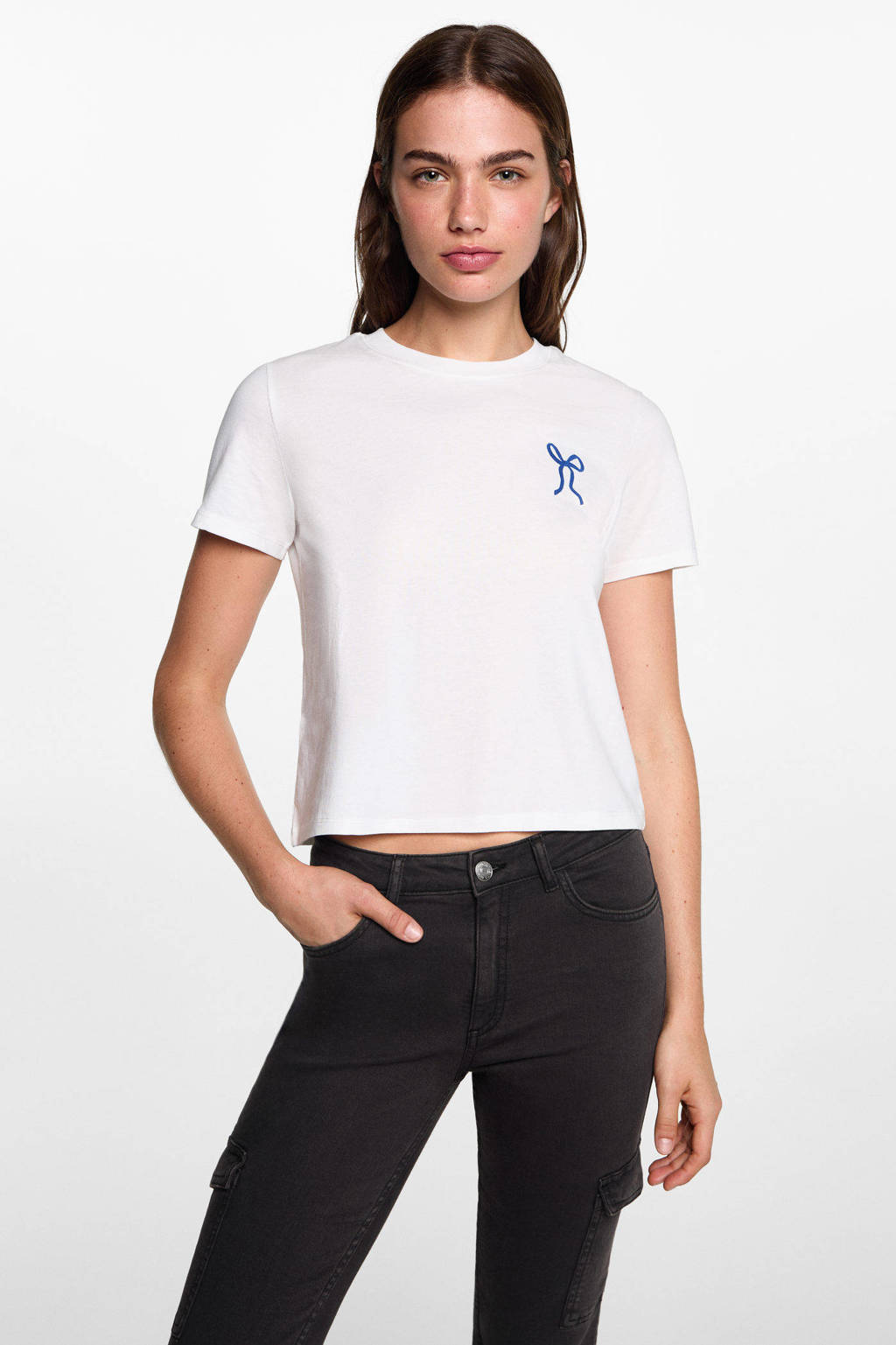 MANGO TEEN flared jeans changeant grijs