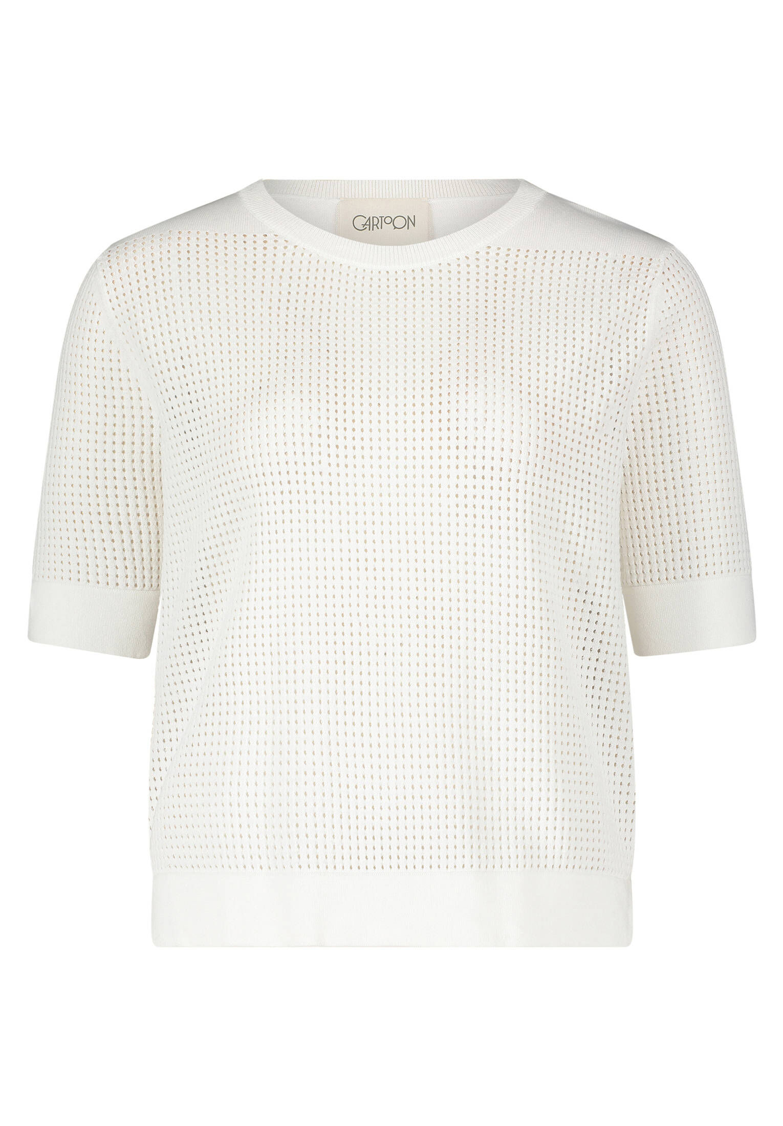 Cartoon| Damen Strickpullover mit Rundhalsausschnitt