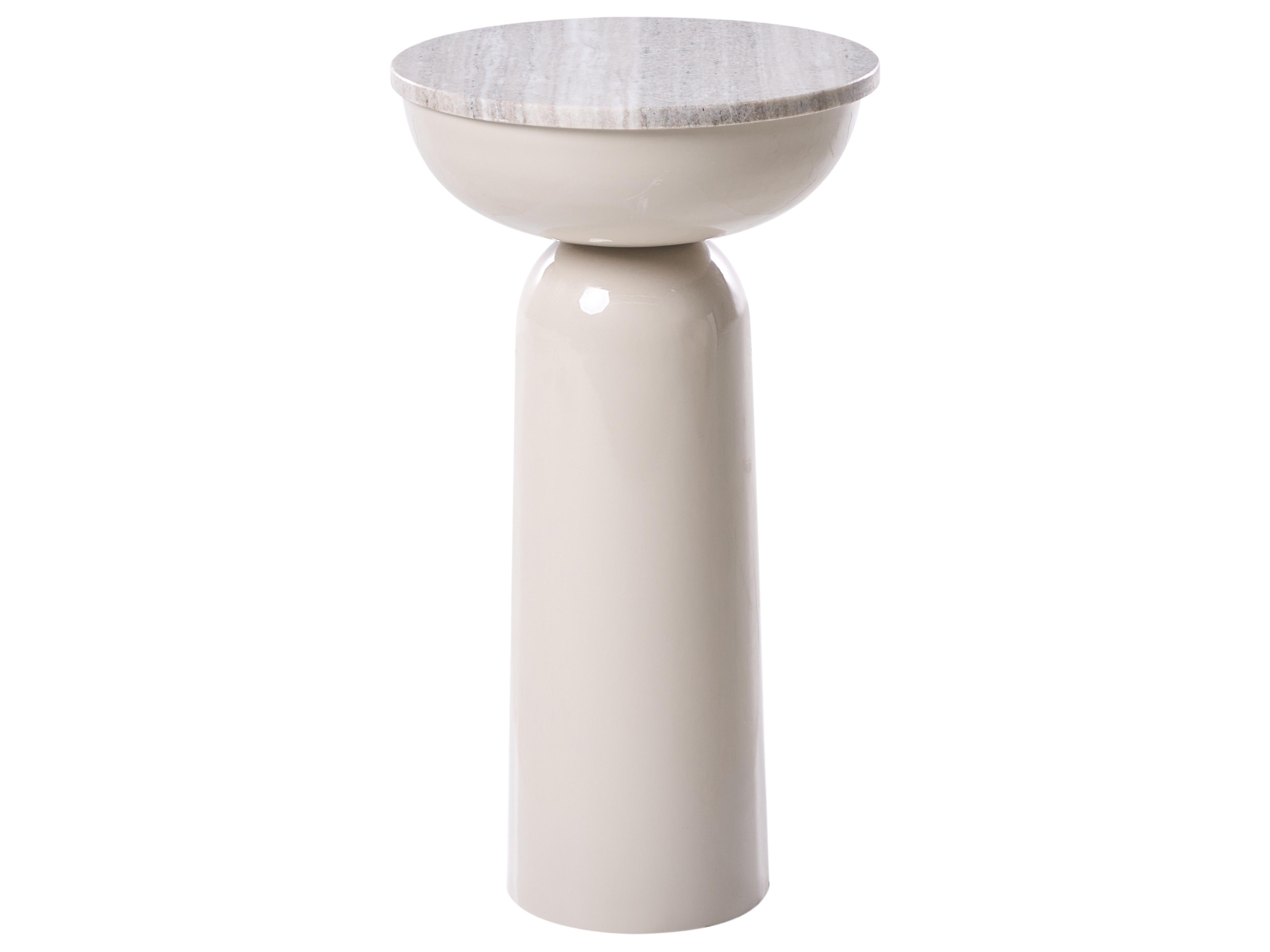 Bijzettafel FALCON Metaal Beige