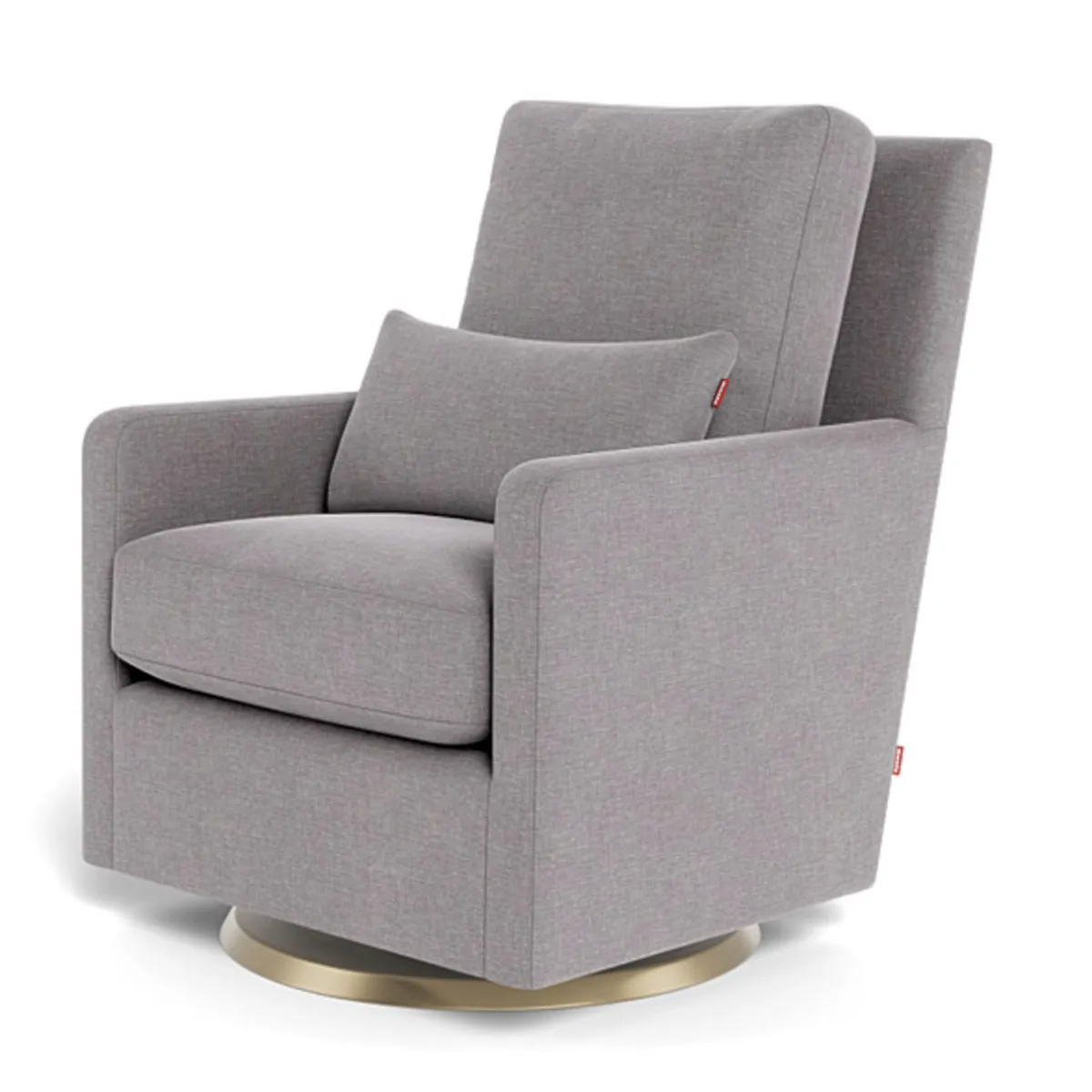 Monte Fauteuil Berçant et Pivotant Como - Pebble Gris  Or