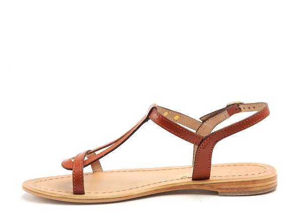 Les tropeziennes nu pieds plats femme hamess f orange