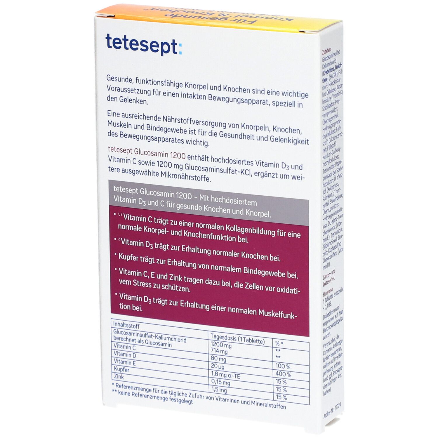 tetesept® Glucosamin 1200