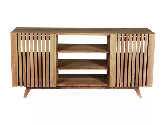 Meuble de salle de bain en teck massif 160 cm