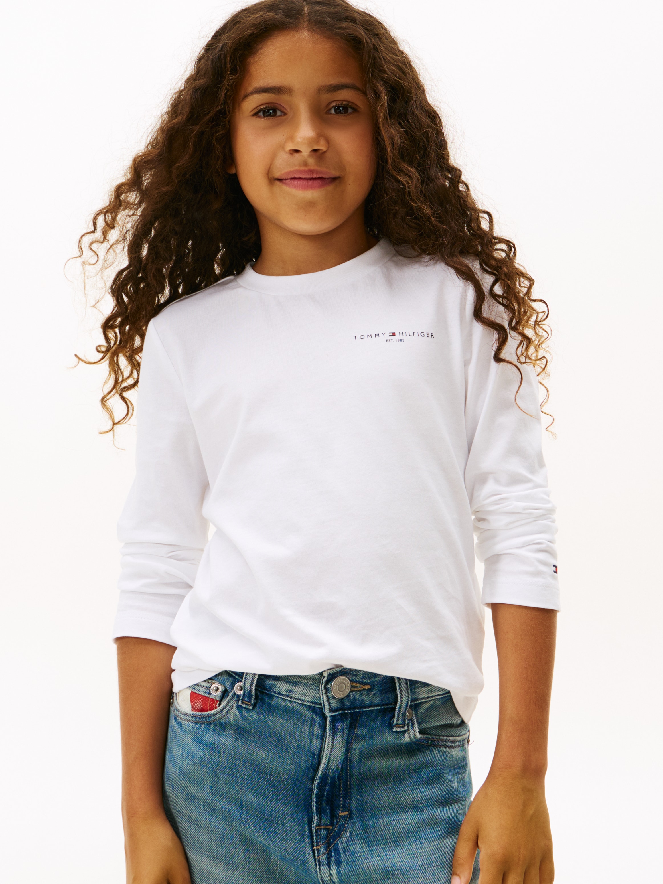 Tommy Hilfiger Langarmshirt »MINI CORP T-SHIRT LS«, Kinder bis 16 Jahre