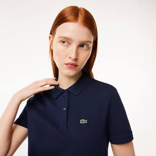 Robe polo femme Lacoste en petit piqué souple Robes & Jupes - Bleu - Lacoste - Femme