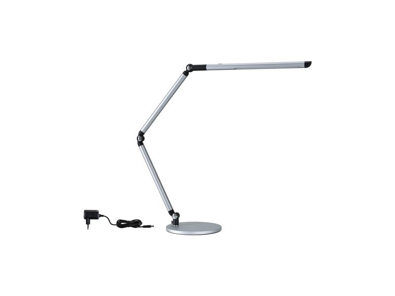 Paulmann Schreibtischleuchte LED 3-Step-Dim Silber Dimmbare Schreibtischleuchte