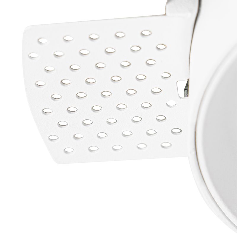 Set van 6 Moderne inbouwspot wit GU10 rond trimless - Oneon Honey
