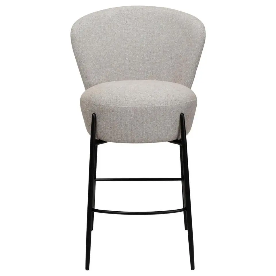 Hioshop Orbit Dan-Form counterstoel bouclé lichtgrijs