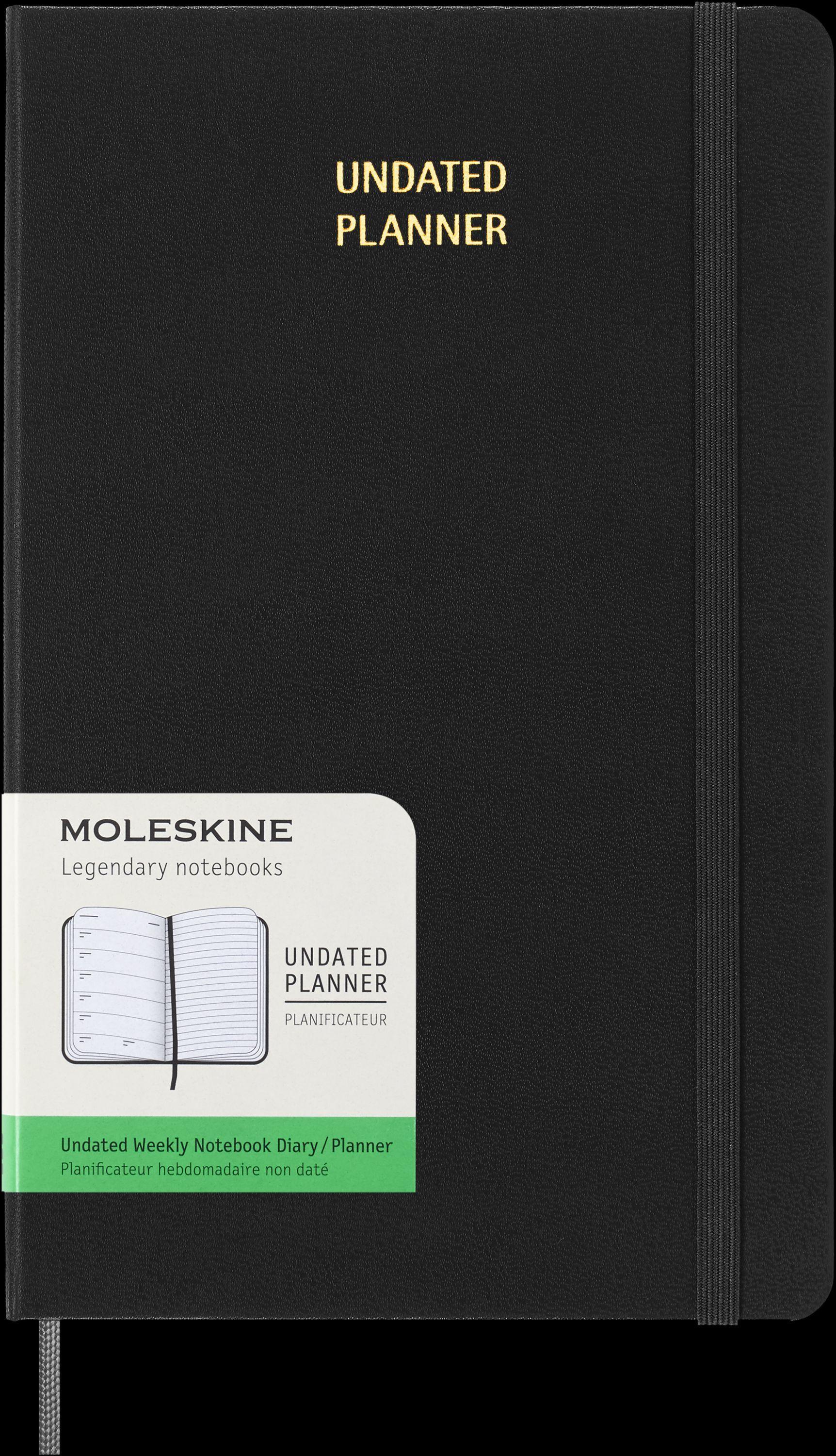 Moleskine undatierter Wochen Notizkalender, L/A5