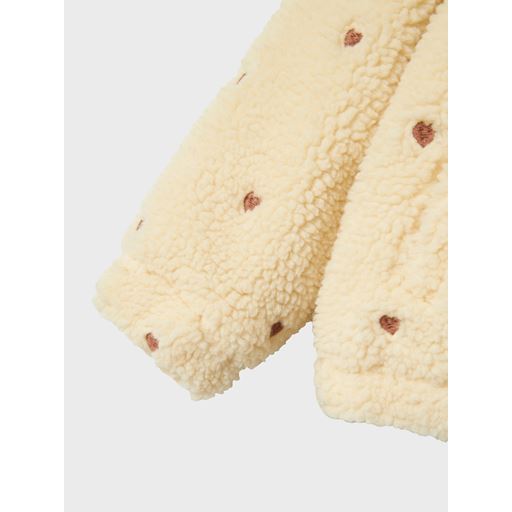 Lil' Atelier Nalo Sherpa Jakke, Sandshell, 110 cm