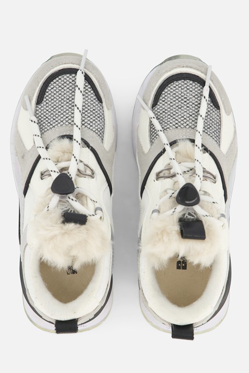 Barst! Sneakers wit Leer