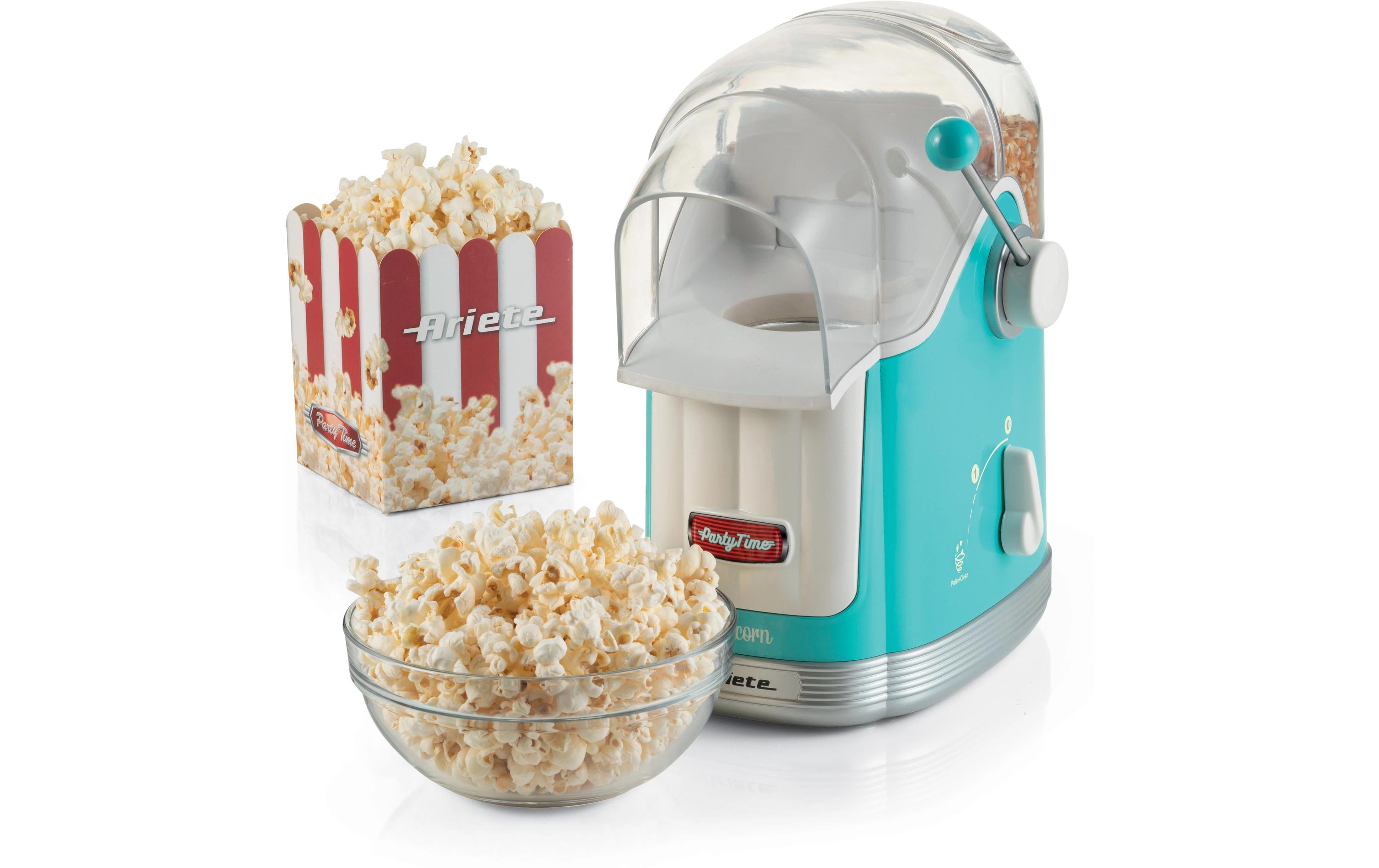 Popcorn Maschine Party Time ARI-2958-BL Blau/WeissPopcornmaschine im Retro-Design