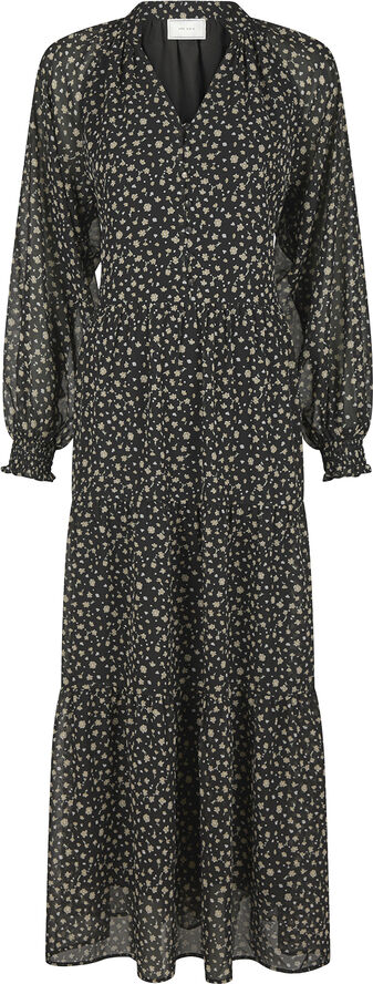 Neo Noir Hiko Secret Flower Dress Black