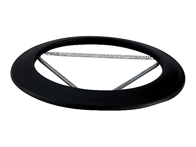 Rosace émaillée noir mat ø130 mm Poujoulat