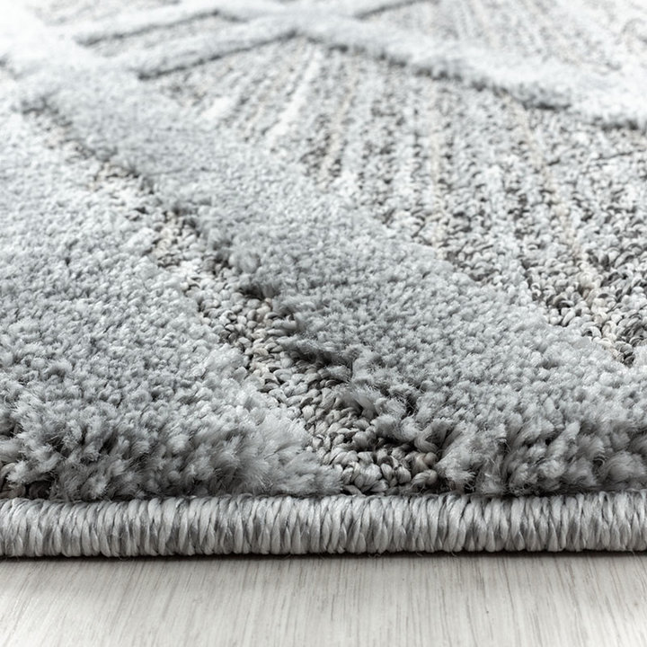 Scandinavisch vloerkleed - Pitea Double Grijs | Comfortabel