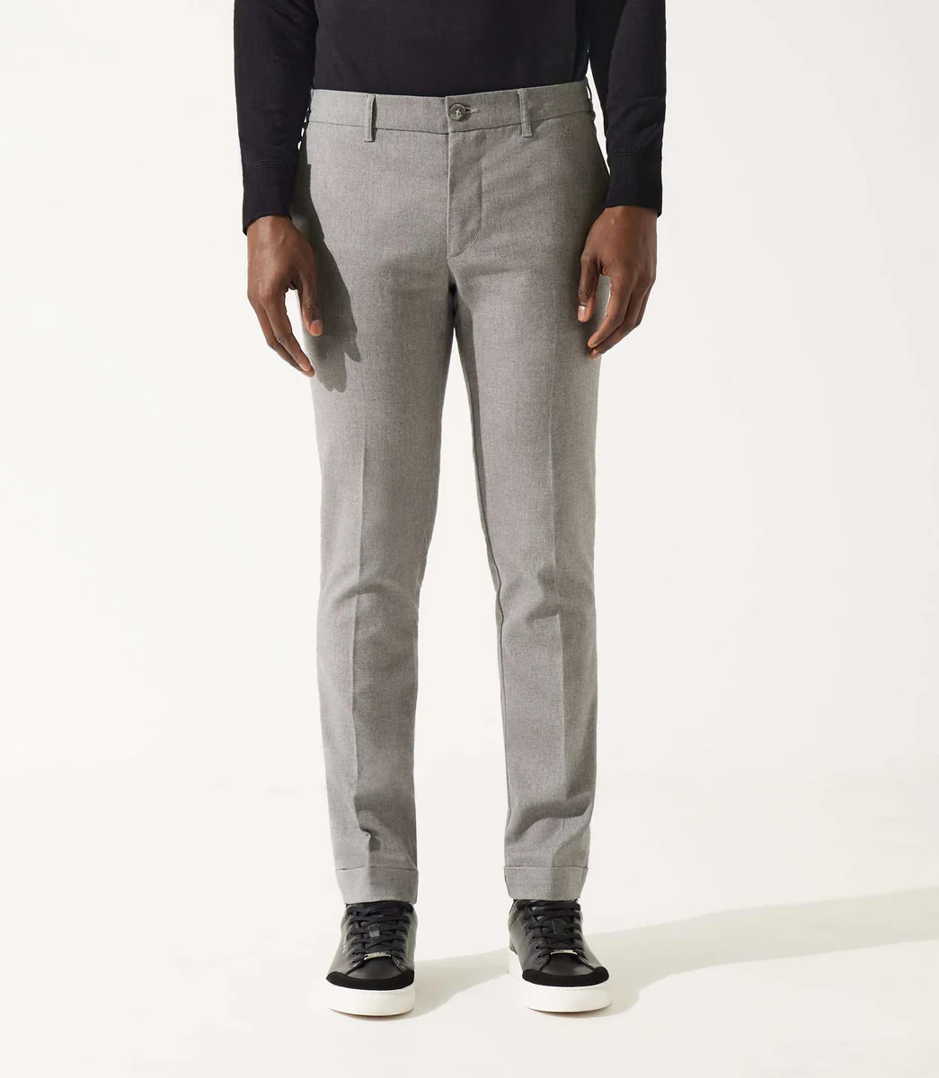 Pantalon chino taille élastique gris VTWILL