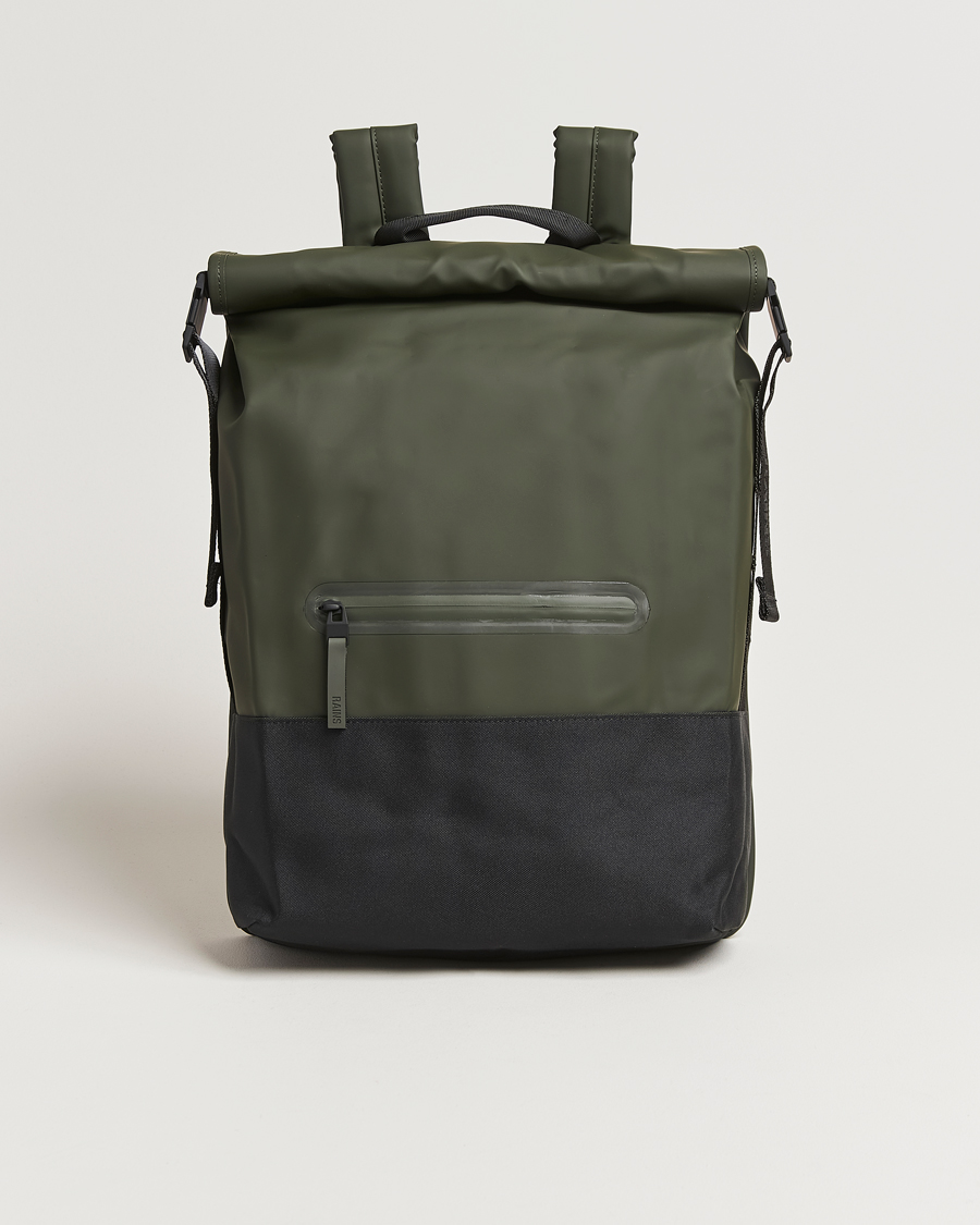 RAINS Trail Rolltop Backpack Green