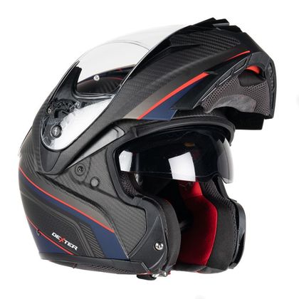 Casque Dexter ADRON CARBON DECAL MATT 22.06 - Bleu / Rouge