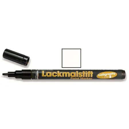 KREUL Lackmalstift calligraphy Weiss 1-3 mm