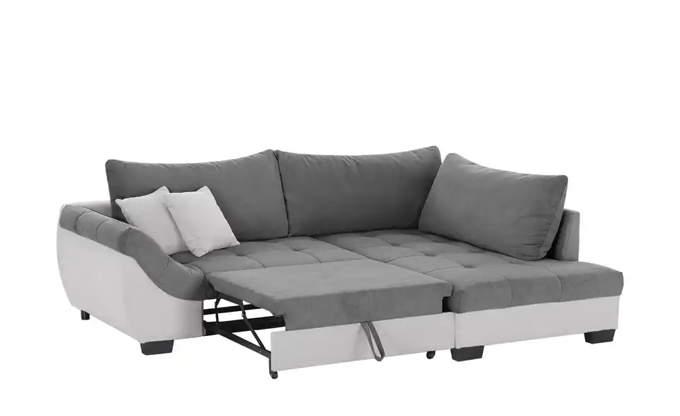 Ecksofa Krissy Steingrau, Silbergrau rechts